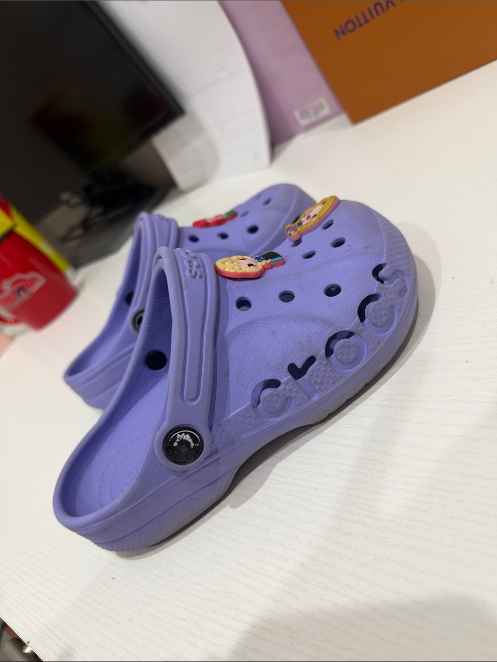 CROCS Kids' Lavender Classic Clog with Charms